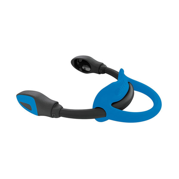 Open Box Mares Bungee Fin Strap (pair) - Blue, Size: Regular - DIPNDIVE