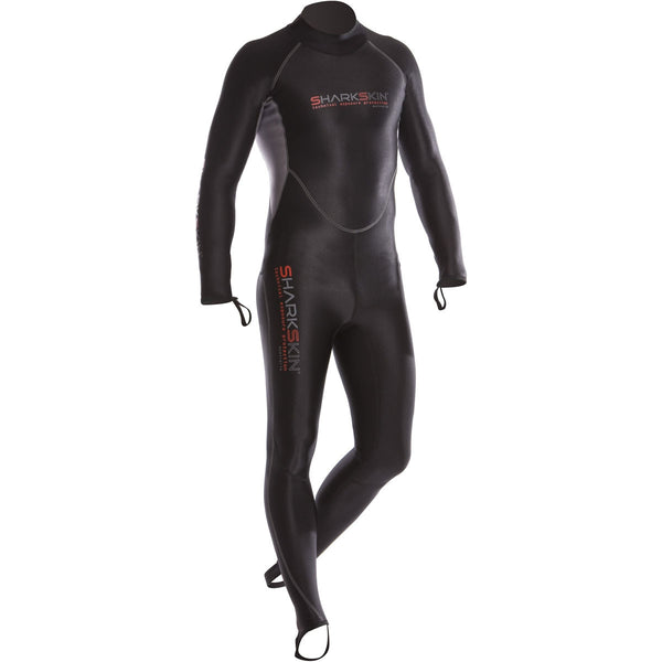 Open Box Sharkskin Mens Chillproof One Piece Suit with Rear Zipper-XX-Small - DIPNDIVE