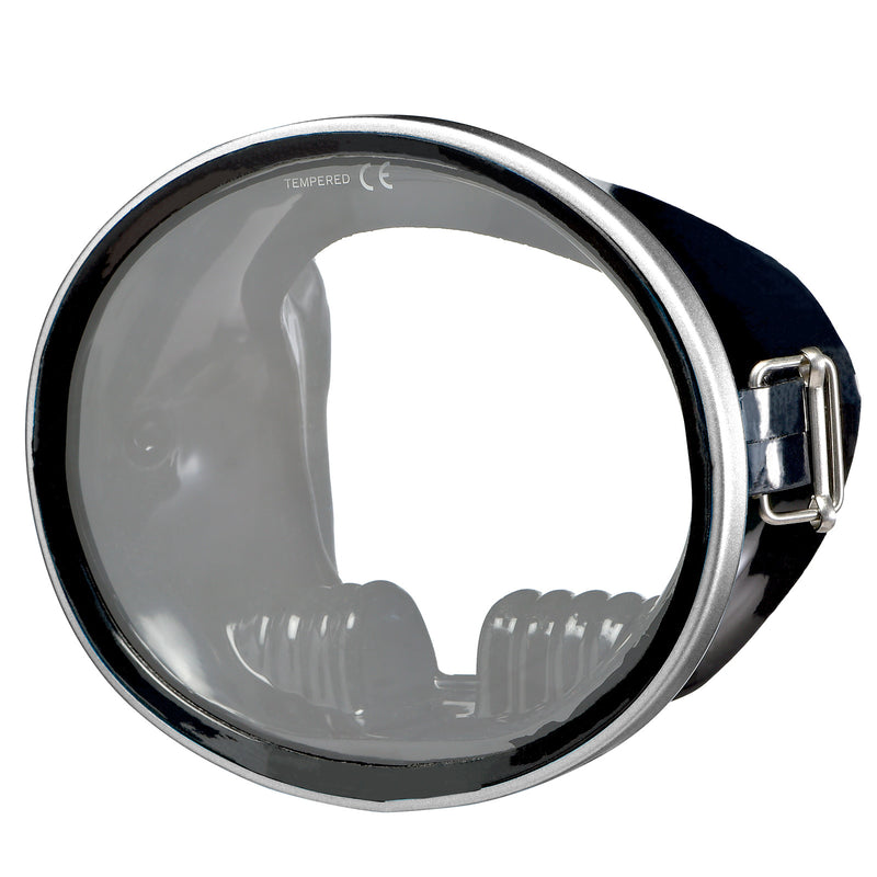 Open Box IST Tortuga Traditional Oval Single Lens Mask - Black / Silver - DIPNDIVE