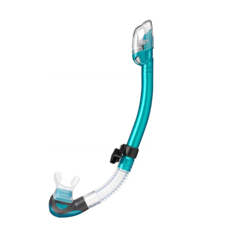 Open Box Tusa Hyperdry Elite II Dry Snorkel - Ocean Green - DIPNDIVE