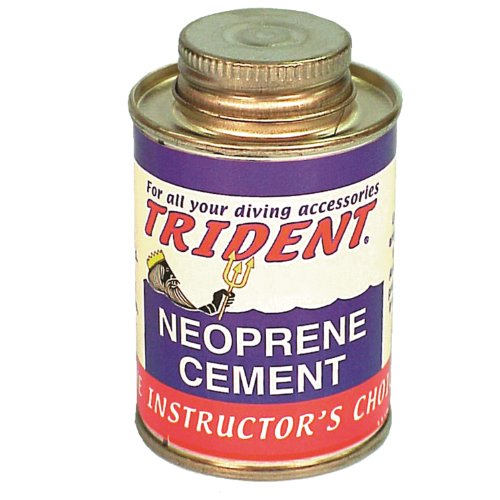Trident Black Neoprene Cement 4 Ounce Can Of Black - DIPNDIVE