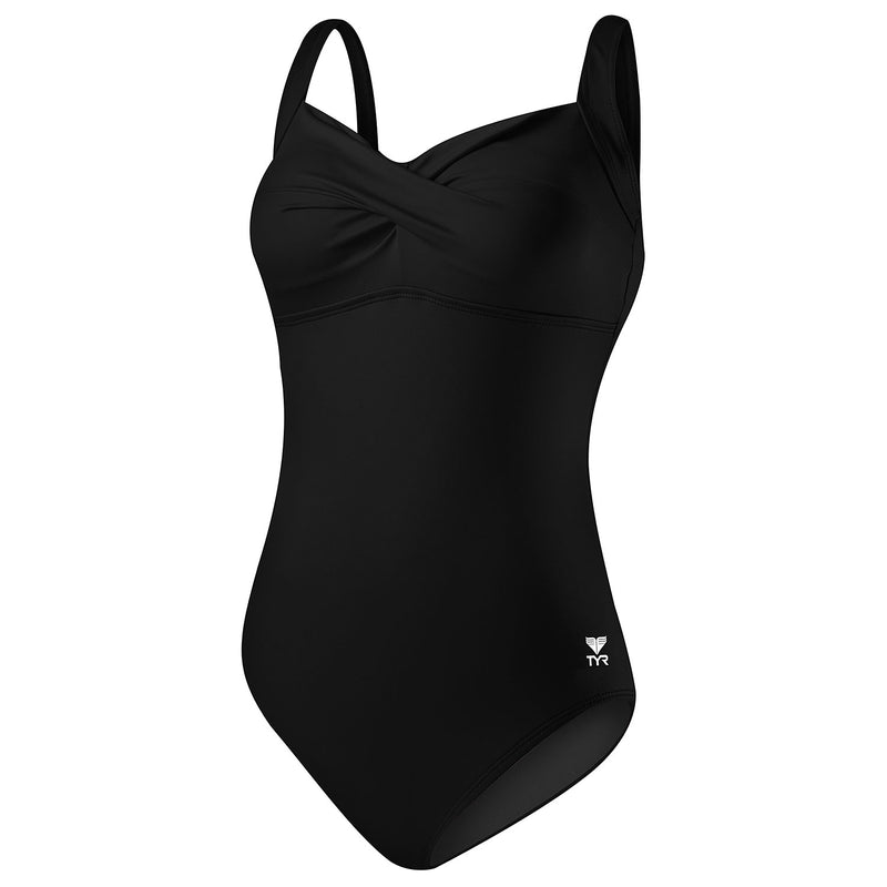 TYR Women's Solid Twisted Bra Controlfit Swimsuit - DIPNDIVE