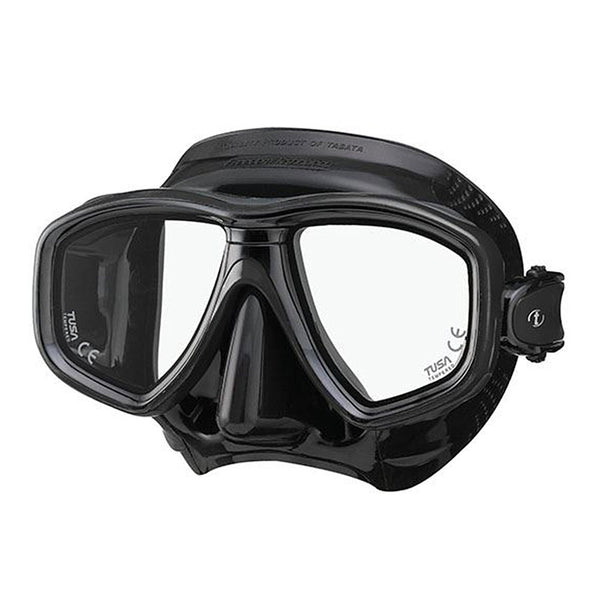 Open Box Tusa M-212 Freedom CEOS Scuba Diving Mask - Black/Black - DIPNDIVE