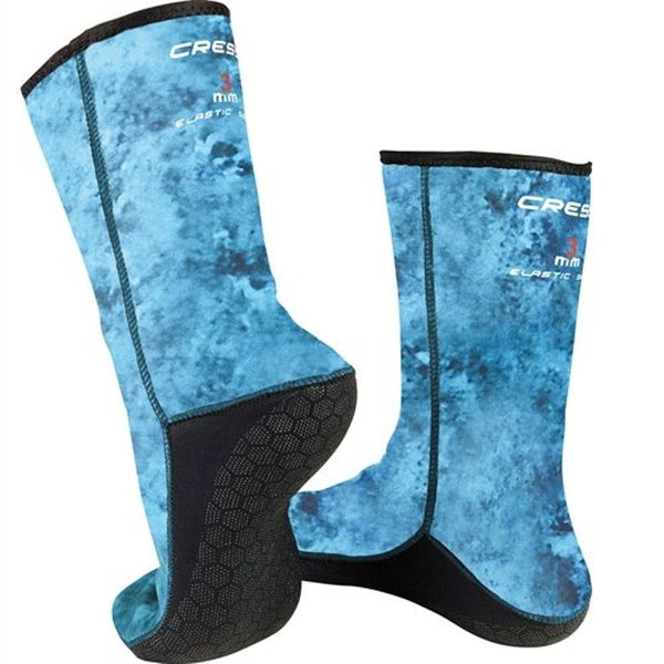 Open Box Cressi Anti-Slip Neoprene Socks - Blue, Size: Small - DIPNDIVE