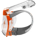 Open Box Cressi Duke Dry Full Face Mask-Clear / Orange Small / Medium - DIPNDIVE