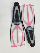 Used Cressi Pluma Full Foot Fins-Clear / Pink 39-40 - DIPNDIVE