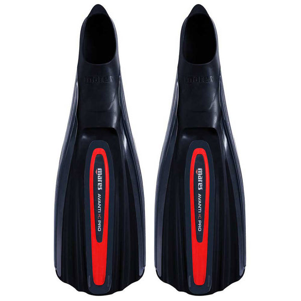 Open Box Mares Avanti HC Pro Full Foot Fins-Black / Red-38 - DIPNDIVE