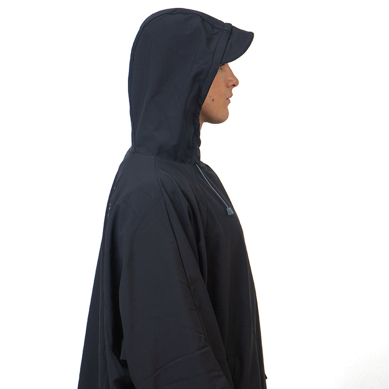 Used Fourth Element Storm All Weather Poncho - Black - Size: Large - DIPNDIVE