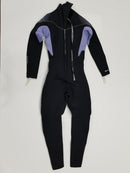 Used Henderson 5mm Women's Thermoprene Pro Back Zip Wetsuit, Black / Lavender, Size: 4 - DIPNDIVE