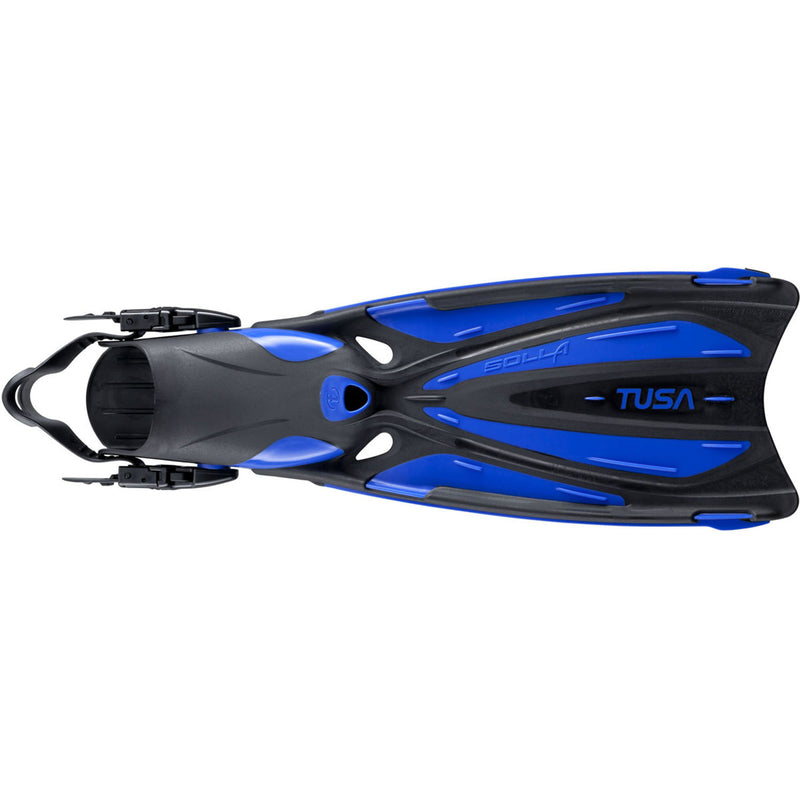 Used Tusa Open Heel Solla Dive Fins-Cobalt Blue-Large/X-Large - DIPNDIVE