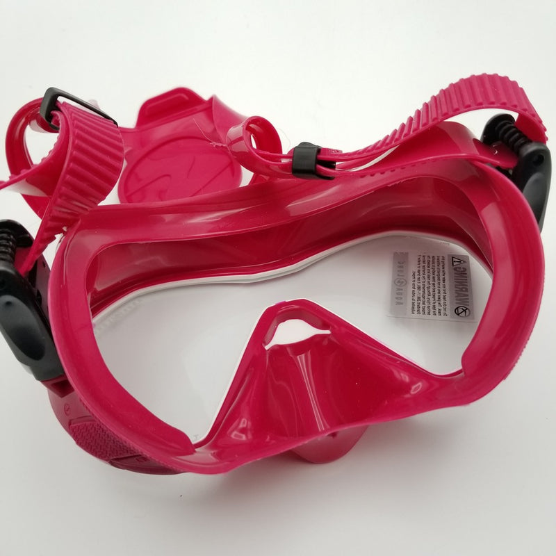 Used Aqua Lung Plazma Frameless Panoramic Diving Mask - Pink/White - DIPNDIVE