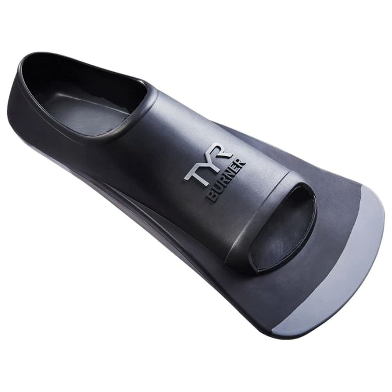 Used TYR Burner 2.0 Swim Fins - Grey - X-Large (Men’s Shoe 11-13 , Women’s 12.5-14.5) - DIPNDIVE