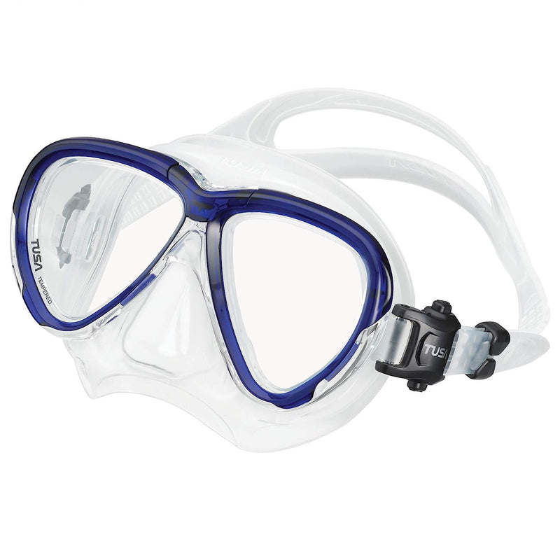 Used Tusa Intega Scuba Diving Mask - Cobalt Blue - DIPNDIVE
