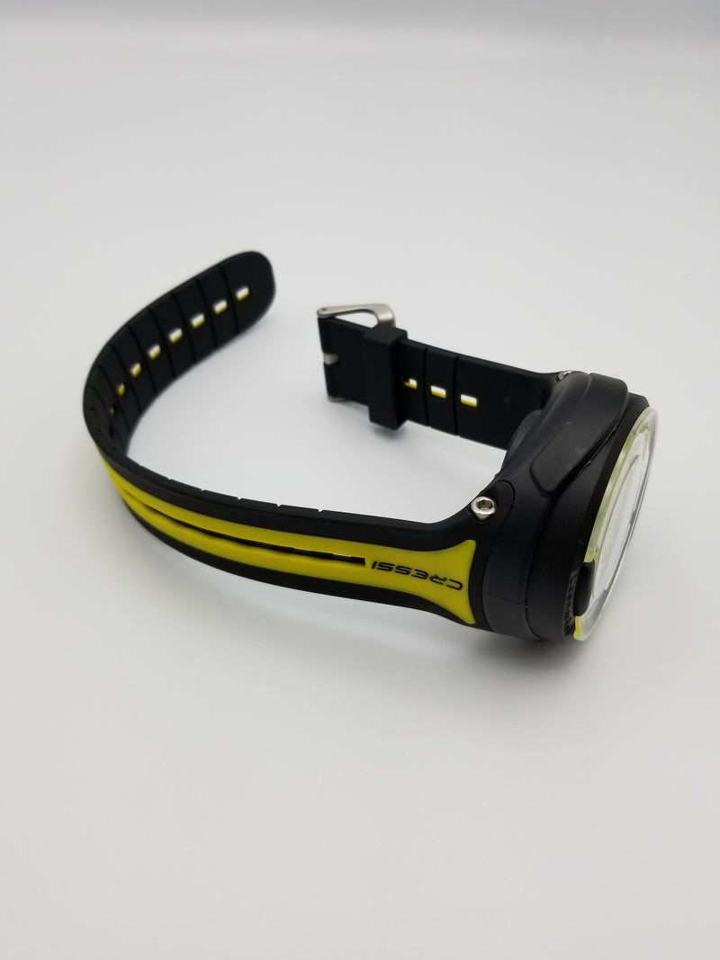 Used Cressi Leonardo Dive Computer Watch -Black / Yellow - DIPNDIVE