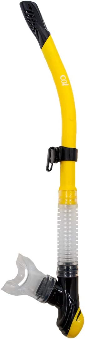 Used Sherwood Tiga Dry Dive Snorkel - LEMON yellow - DIPNDIVE