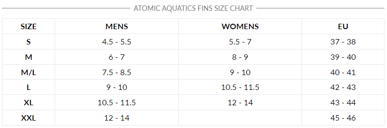 Open Box Atomic Aquatics Blade Fin for Scuba Diving and Snorkeling Fin, Small, Red - M:4.5-5.5 / W:5.5-7 - DIPNDIVE