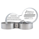 XS Scuba 7.25" 184mm Stainless Steel Dual Cylinder Bands - DIPNDIVE