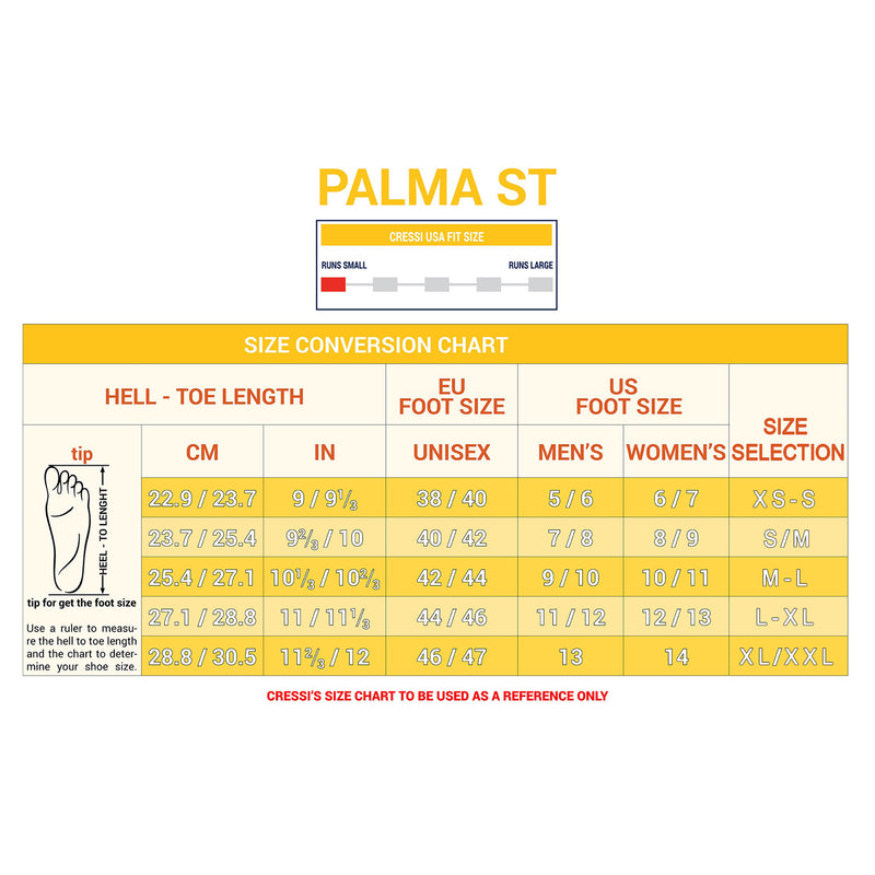 Open Box Cressi Palma ST 3mm Short Socks-Black / Orange-XSMSM - DIPNDIVE
