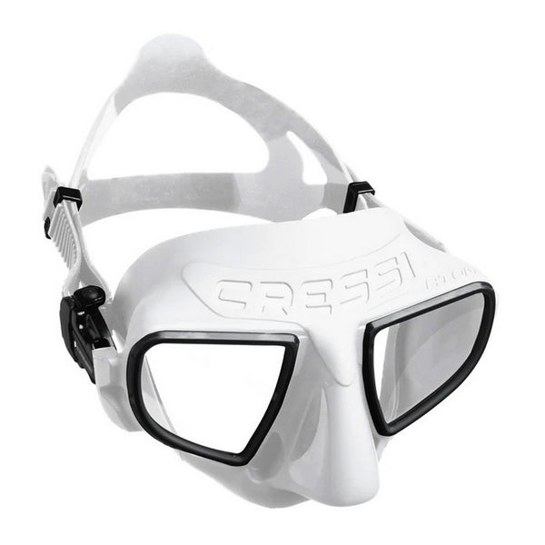 Open Box Cressi Atom Frameless Freediving Mask - White / Black - DIPNDIVE