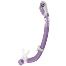 Used Cressi Junior Rocks Dry Mask Fin Snorkel Set-Lilac / White-Small / Medium - DIPNDIVE