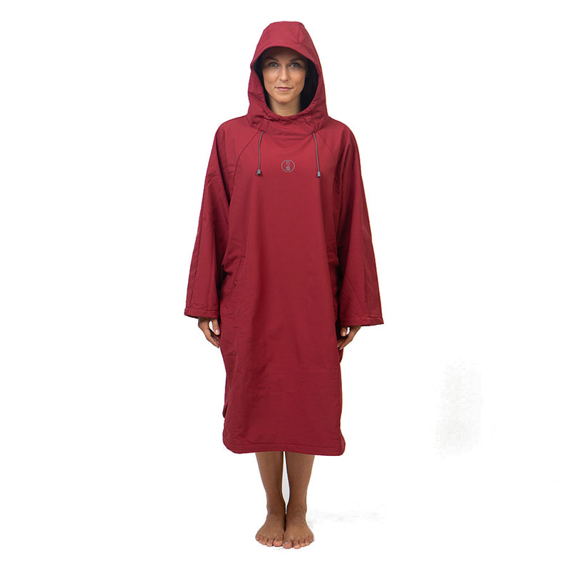 Open Box - Fourth Element Storm All Weather Poncho - Burgundy - Size: X-Large - DIPNDIVE