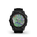 Garmin Fenix 7X Sapphire Solar Black DLC Titanium with Black Band - DIPNDIVE