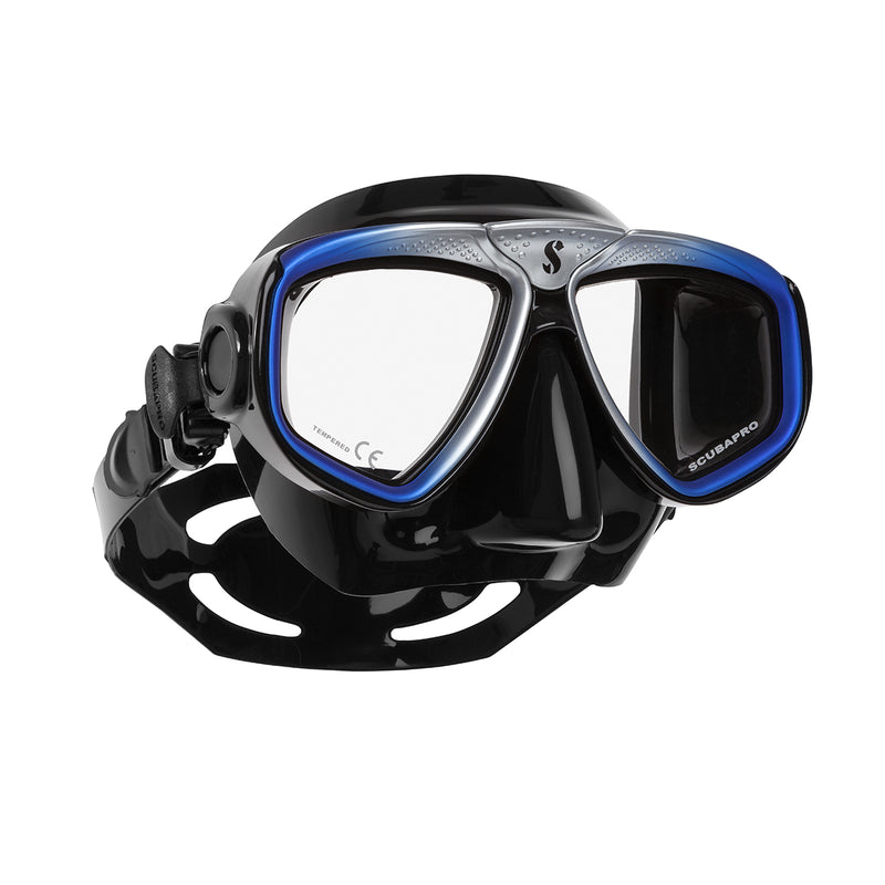 Used ScubaPro Zoom Evo Dive Mask Color: Blue/Silver - DIPNDIVE