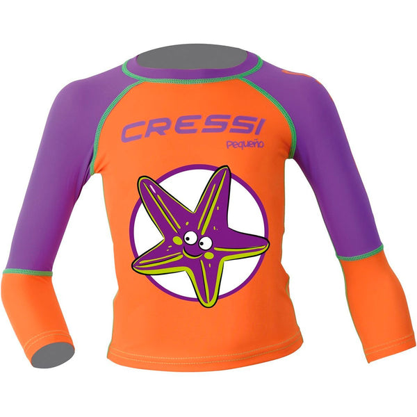 Open Box Cressi Pequeno Kids Rash Guard, M (4T-5T) - DIPNDIVE