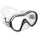 Open Box Aqua Lung Reveal X1 Dive Mask, Color: Clear/White/Clear - DIPNDIVE
