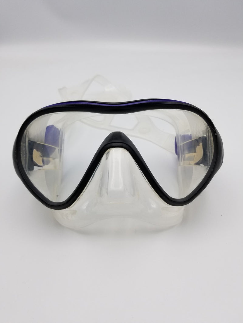 Used Aqua Lung Linea Single Lens Dive Mask-Twilight - DIPNDIVE