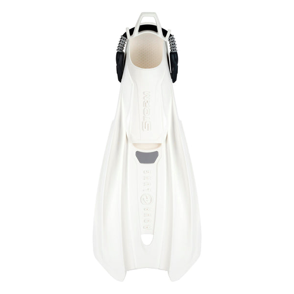 Open Box Aqua Lung Storm Dive Fins - White Arctic / Grey, Size: XX-Large - DIPNDIVE