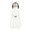 Used Aqua Lung Storm Dive Fins - White Arctic / Grey, Size: XX-Large - DIPNDIVE
