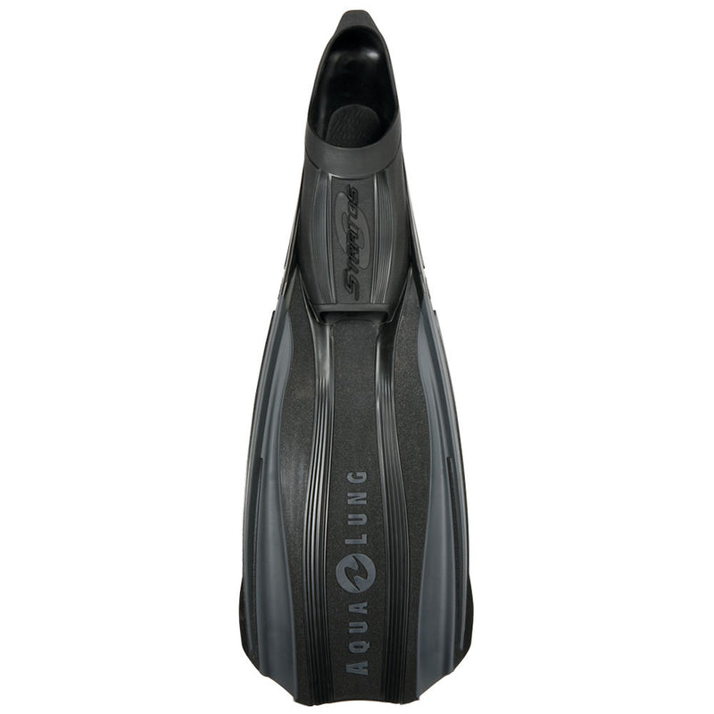 Open Box Aqua Lung Stratos 3 Full Foot Diving Fins-9.5-10.5 Large Black - DIPNDIVE