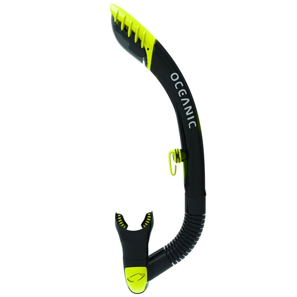 Used Oceanic Ultra Dry 2 Diving Snorkel - Black / Yellow - DIPNDIVE