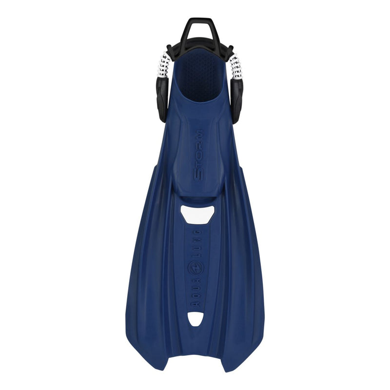 Used Aqua Lung Storm Dive Fins - Navy Blue, Size: X-Small / Small - DIPNDIVE