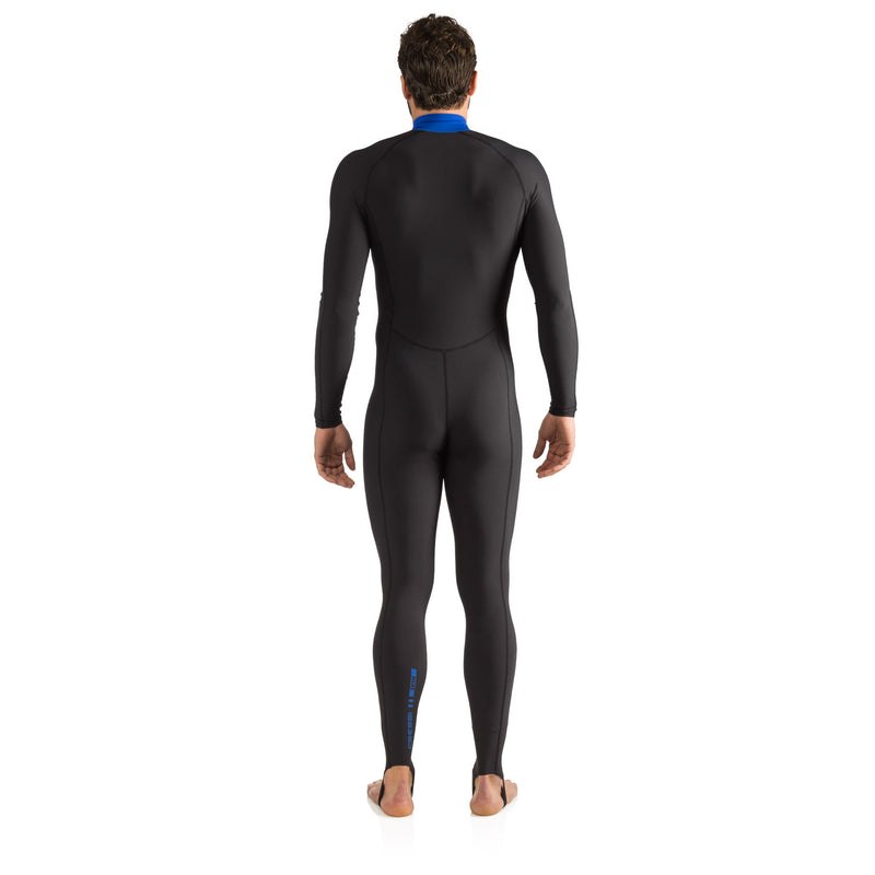 Used Cressi Skin Scuba Dive Full Suit - Black/Blue - Medium - DIPNDIVE