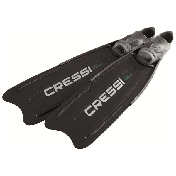 Used Cressi Gara Modular Full Foot Fins, EU 40/41 | US Man 7.5/8 | US Lady 8.5/9 - DIPNDIVE