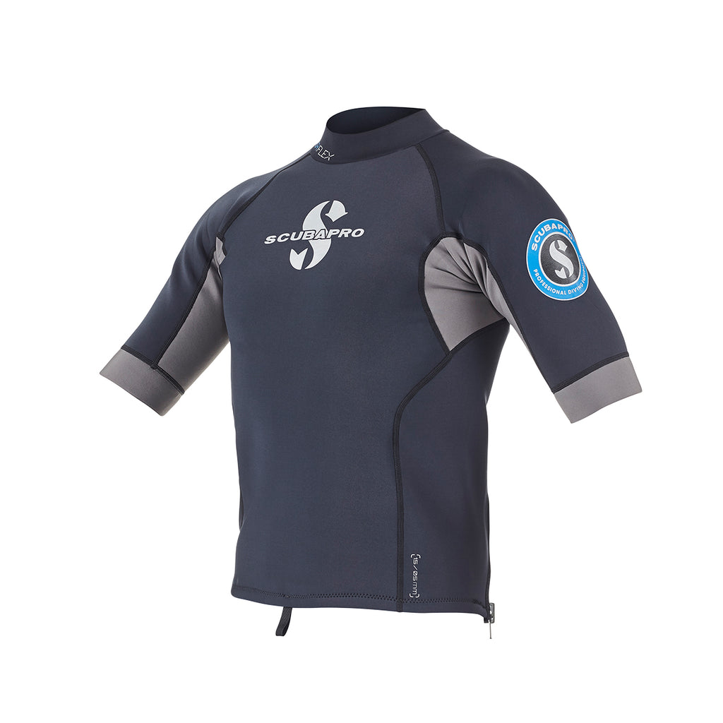 Open Box 1.5mm Everflex Short Sleeve Rash Guard Large