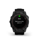 Garmin Fenix 7X Sapphire Solar Black DLC Titanium with Black Band - DIPNDIVE