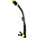 Used Cressi Supernova Dry Adult Size Snorkel-Silver / Black - DIPNDIVE