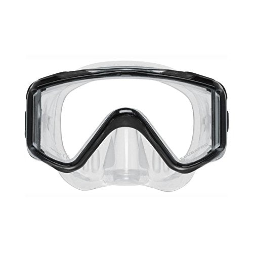 Open Box ScubaPro Crystal Vu Plus Mask with Purge, Black - DIPNDIVE