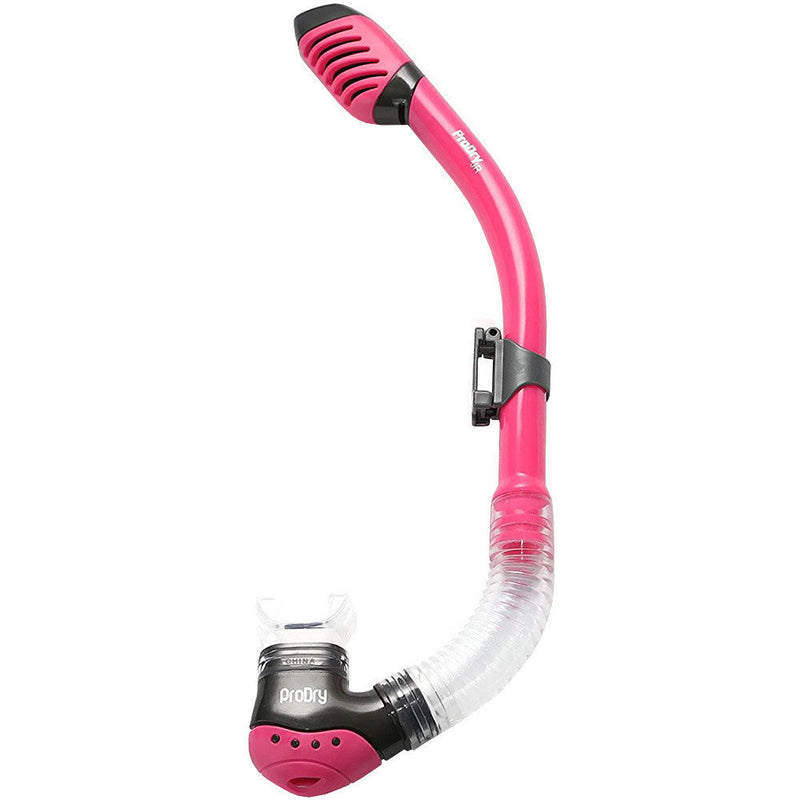 Used ScubaMax SK-236 Kids Pro Dry Snorkel - Pink - DIPNDIVE