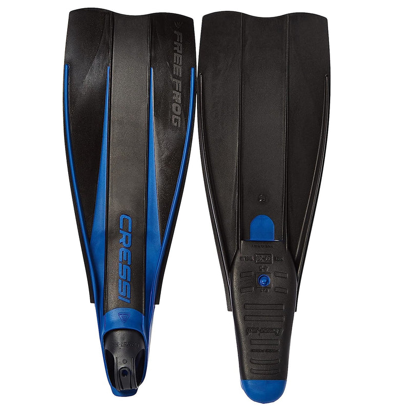 Used Cressi Free Frog Fins - Blue - 41/42 - DIPNDIVE