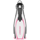 Open Box Cressi Reaction EBS Open Heel Dive Fins - White / Pink, Size: Small/Medium - DIPNDIVE