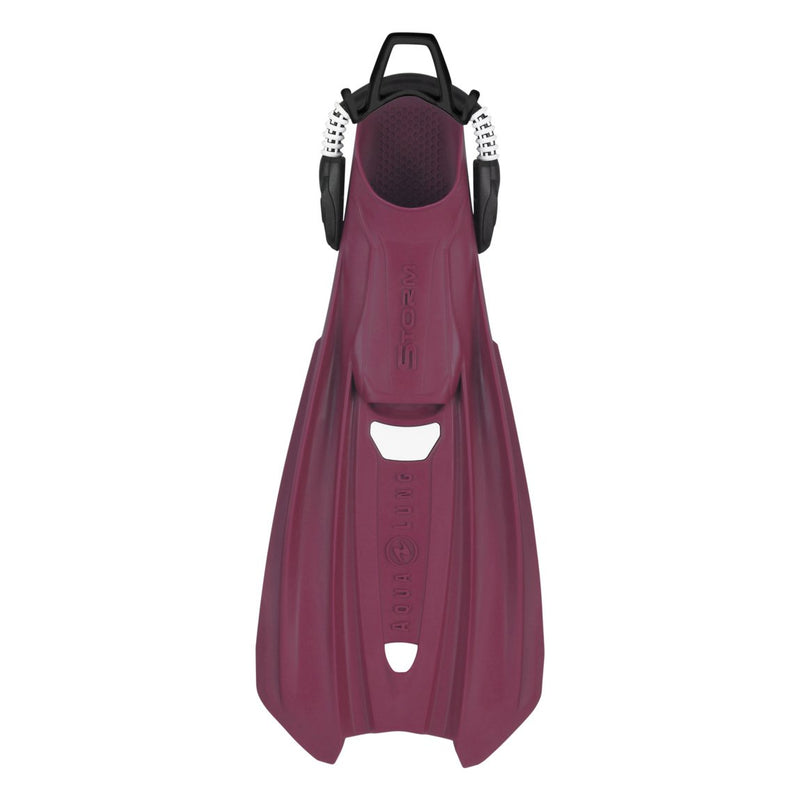 Open Box Aqua Lung Storm Dive Fins - Raspberry, Size: Medium US Men's 7-9 - DIPNDIVE