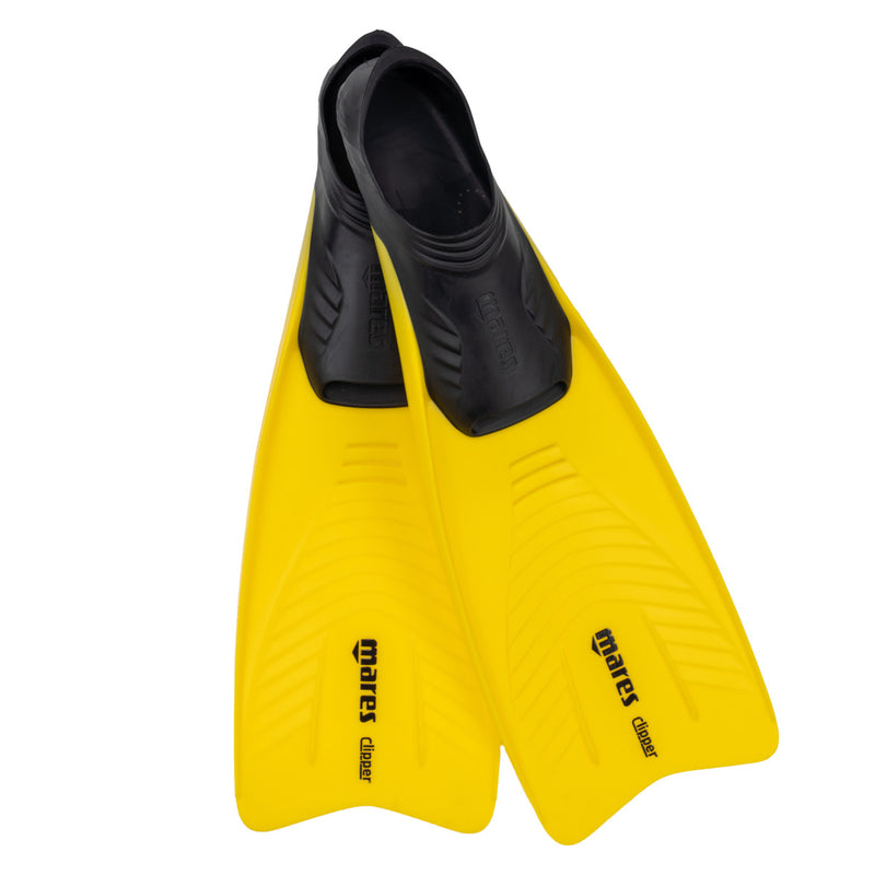 Open Box Mares Clipper Snorkeling Fins - Yellow - 30 - DIPNDIVE