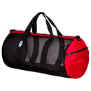 Stahlsac by Bare 26" Mesh Duffel Bag (Black/Red) - DIPNDIVE