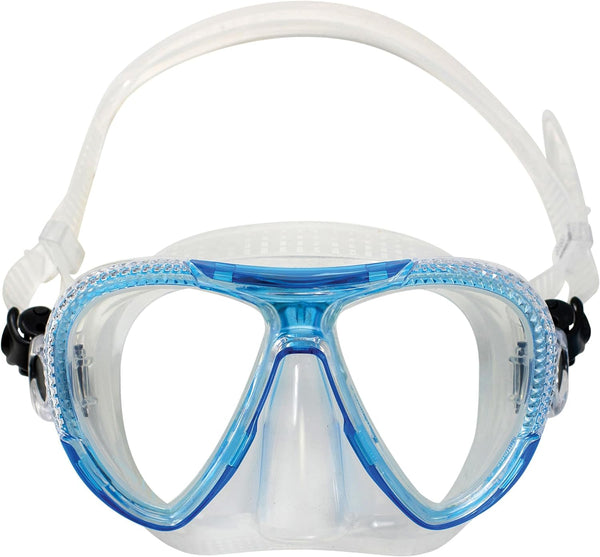 Open Box XS Scuba Diamond Mask - Transparent Aqua - DIPNDIVE