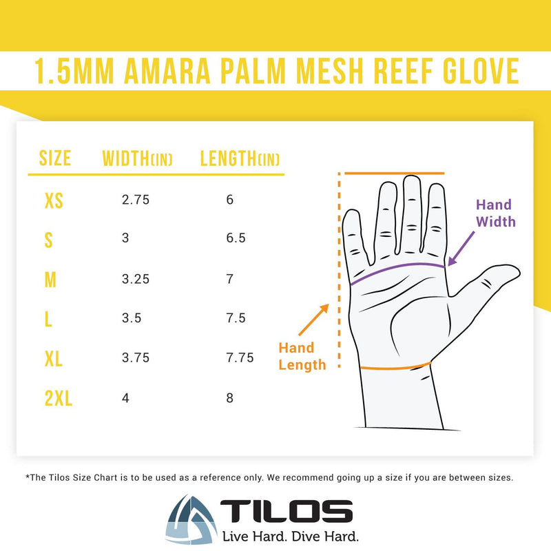Open Box Tilos 1.5mm Tropical X Mesh Gloves - Black - LG - DIPNDIVE