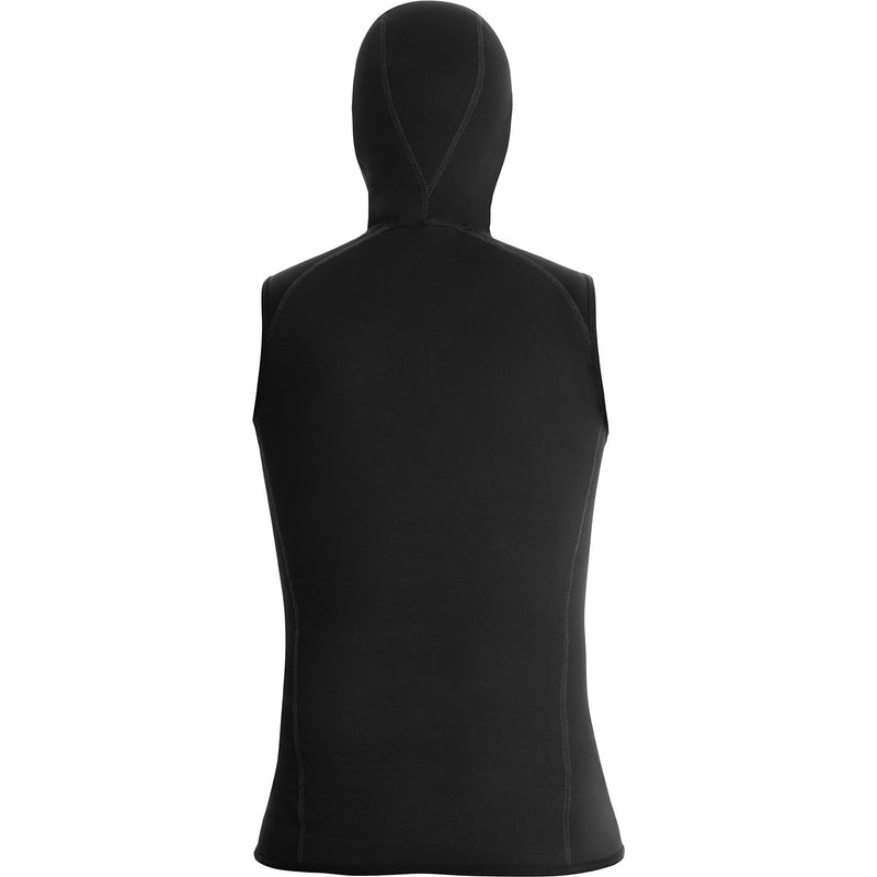 Open Box Bare Exowear Hooded Vest Unisex - Black - Medium - DIPNDIVE